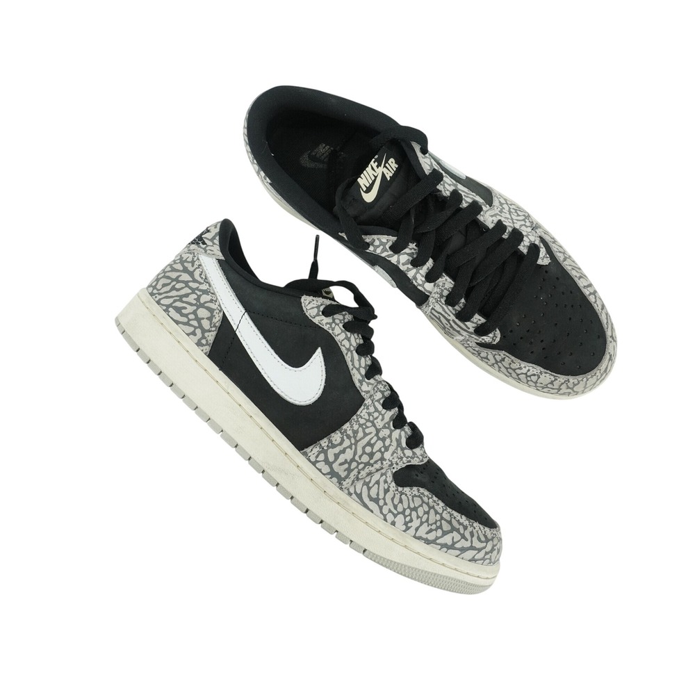 Nike Air Jordan 1 Retro Low OG 'Black Cement' Men's Size 10